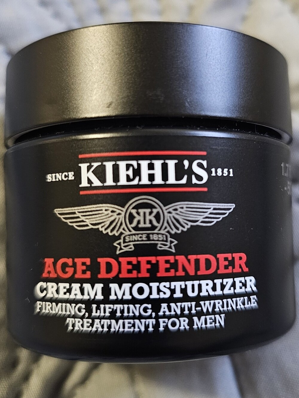 Kiehl's Age Defender Cream Moisturizer Anti-Wrinkle Treatment For Men 1.7 oz